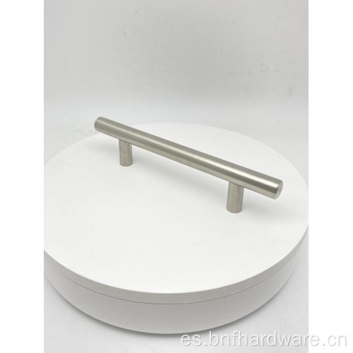 Tirador hueco para muebles en forma de T de acero inoxidable